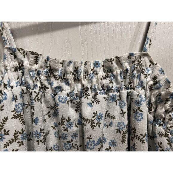 by the River Floral Tiered Flowy Ruffles Prairie Cottagecore Maxi Dress S/M - Picture 10 of 10